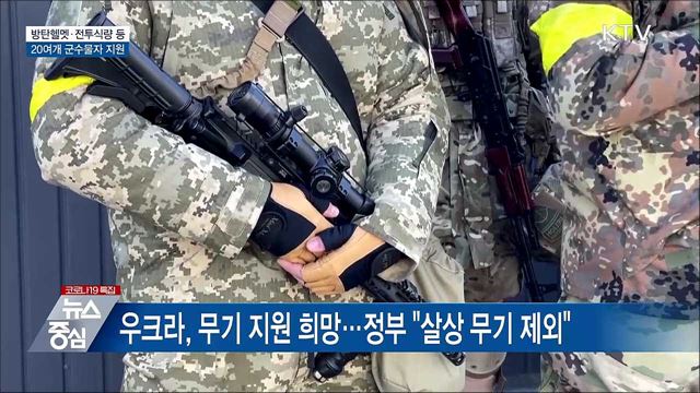 정부, 우크라이나에 방탄헬멧 등 10억 상당 지원