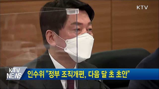 인수위 "정부 조직개편, 다음달 초 초안"