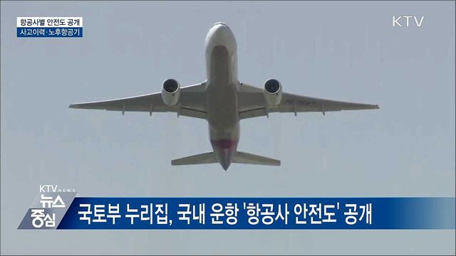 항공사별 사고이력·노후 항공기 등 안전도 공개