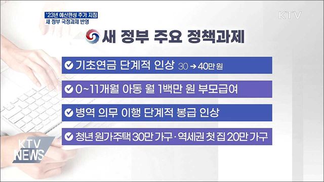 '23년 예산 편성 추가 지침···새 국정과제 반영