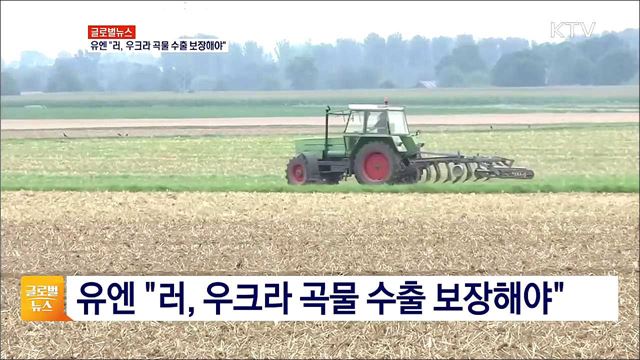 유엔 "러, 우크라 곡물 수출 보장해야" [글로벌뉴스]