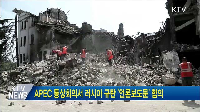 APEC 통상회의서 러시아 규탄 '언론보도문' 합의