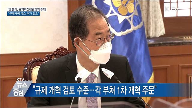 한 총리 "규제개혁 메스 필요···각 부처가 1차 개혁"