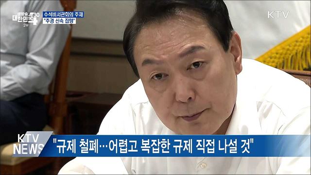 윤 대통령 "추경 통과 다행···신속 집행"