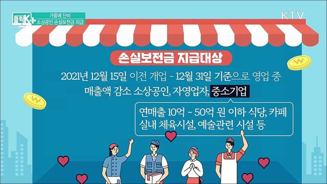 가뭄에 단비, 소상공인 손실보전금 지급 [클릭K+]