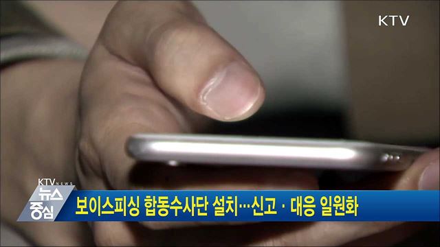 보이스피싱 합동수사단 설치···신고·대응 일원화