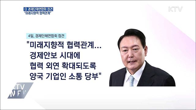 日 경제단체연합회 접견···"미래지향적 협력관계"