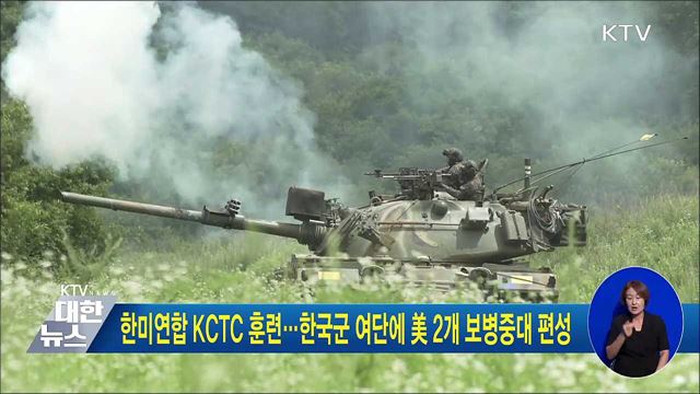 한미연합 KCTC 훈련···한국군 여단에 美 2개 보병중대 편성