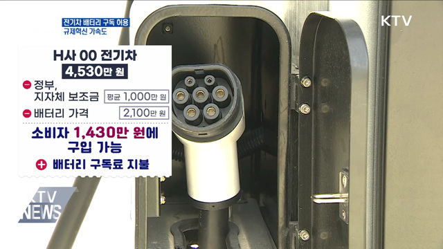 전기차 배터리 구독 시장 활짝···규제혁신 가속도