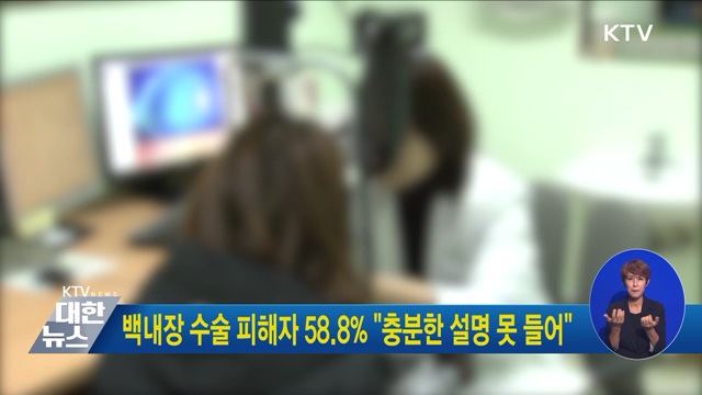 백내장 수술 피해자 58.8% "충분한 설명 못 들어"