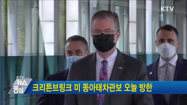 크리튼브링크 미 동아태차관보 오늘 방한