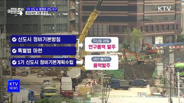 2024년까지 '1기 신도시 재정비 선도지구' 지정