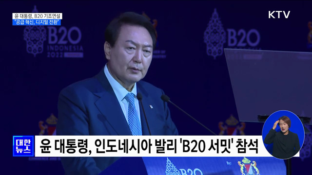 "글로벌위기 해법 디지털 전환···B20 적극 지원"