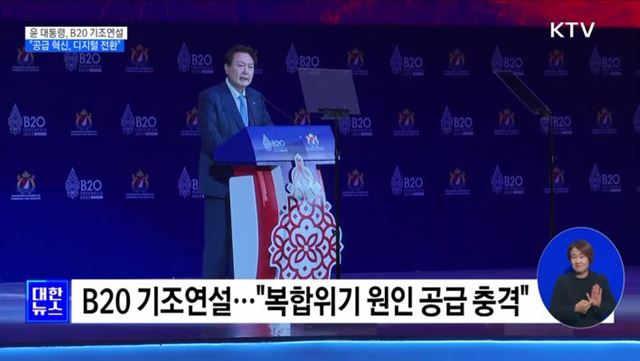 "글로벌위기 해법 디지털 전환···B20 적극 지원"