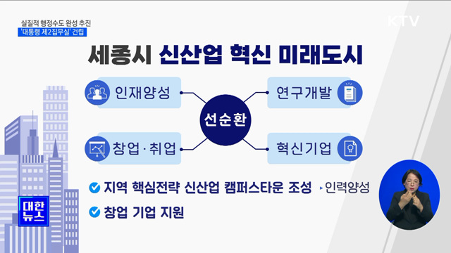 실질적 행정수도 완성 추진···'대통령 제2집무실' 건립 본격화