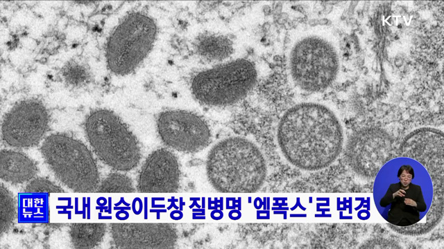 국내 원숭이두창 질병명 '엠폭스'로 변경