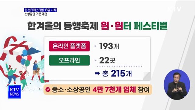 동행축제 시즌2 '윈·윈터 페스티벌' 16일 시작