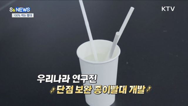 눅눅하지 않고 잘 썩는 종이빨대 개발 [S&News]