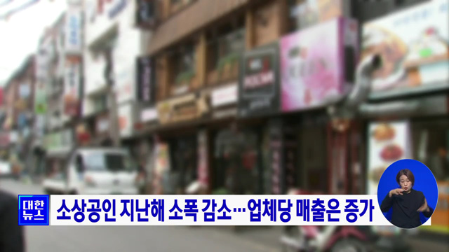 소상공인 지난해 소폭 감소···업체당 매출은 증가