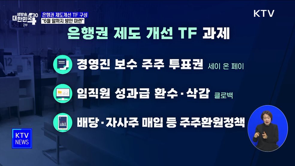 금융당국, 은행권 문제 손본다···제도개선 TF 구성