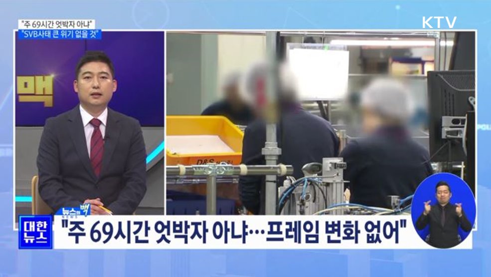 "주 69시간 엇박자 아냐···SVB사태 큰 위기 오지 않을 것" [뉴스의 맥]