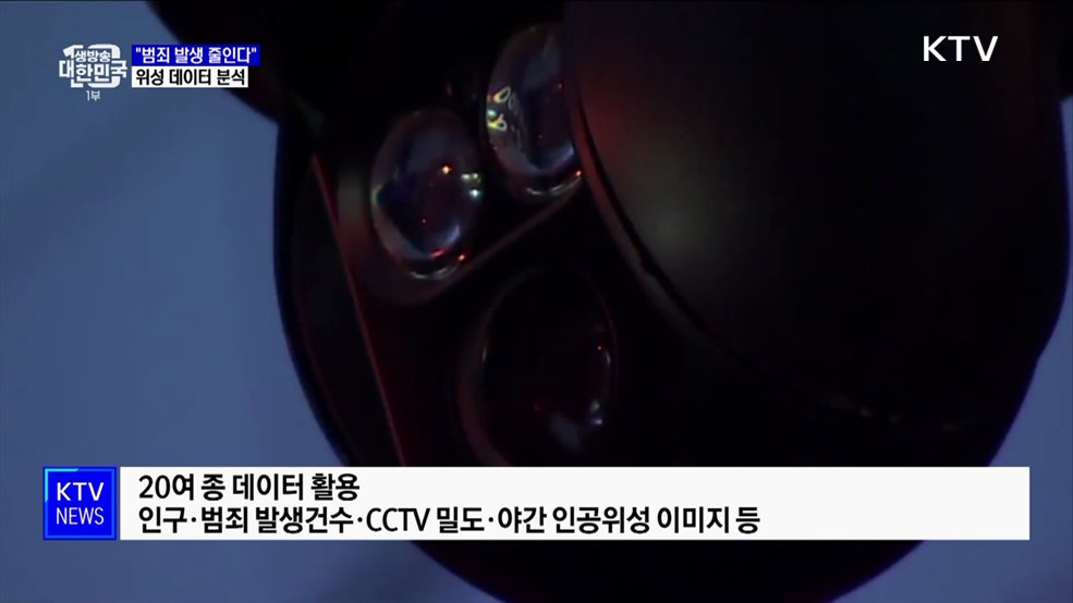 "위성 데이터로 CCTV 필요 지역 찾는다"