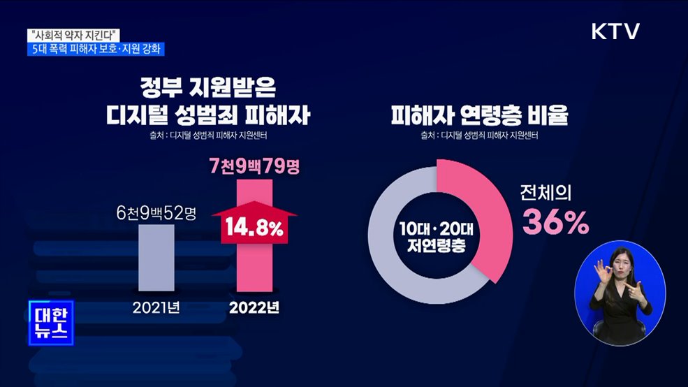 "사회적 약자 지킨다"···5대 폭력 피해자 보호·지원 강화