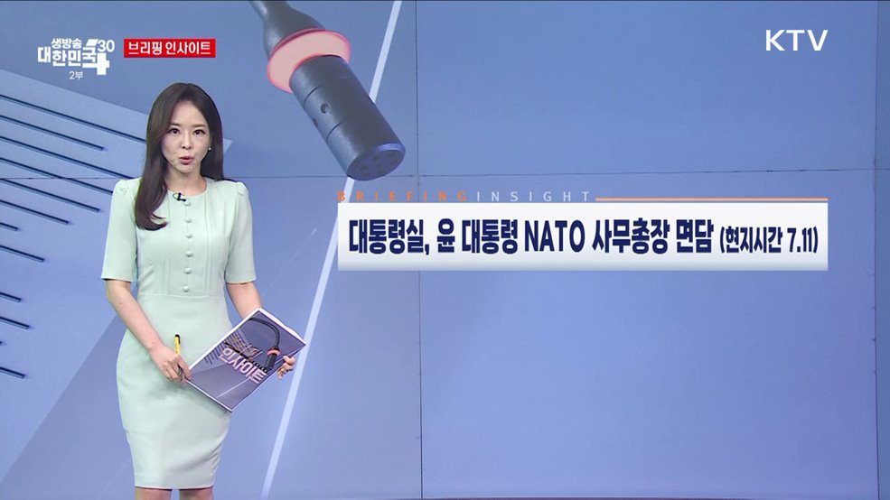 대통령실, 윤석열 대통령 NATO 사무총장 면담 (현지시간 7.11) [브리핑 인사이트]