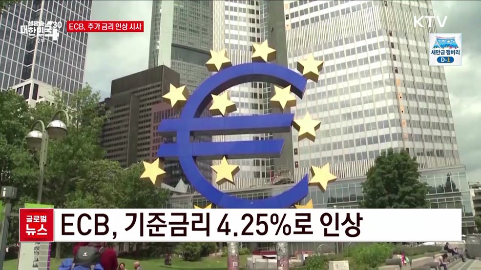 ECB, 추가 금리 인상 시사 [글로벌뉴스]