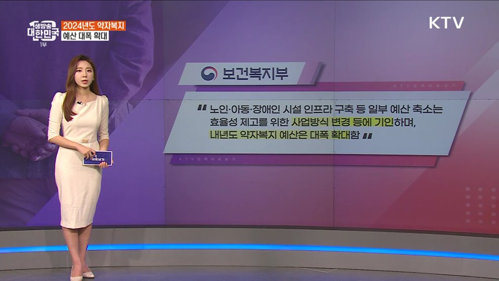 약자복지 예산 되려 감소? 오해와 진실은 [정책 바로보기]