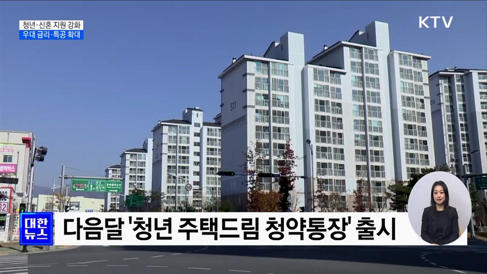 '청년 주택드림 통장' 출시···신생아 가구 특공 시행