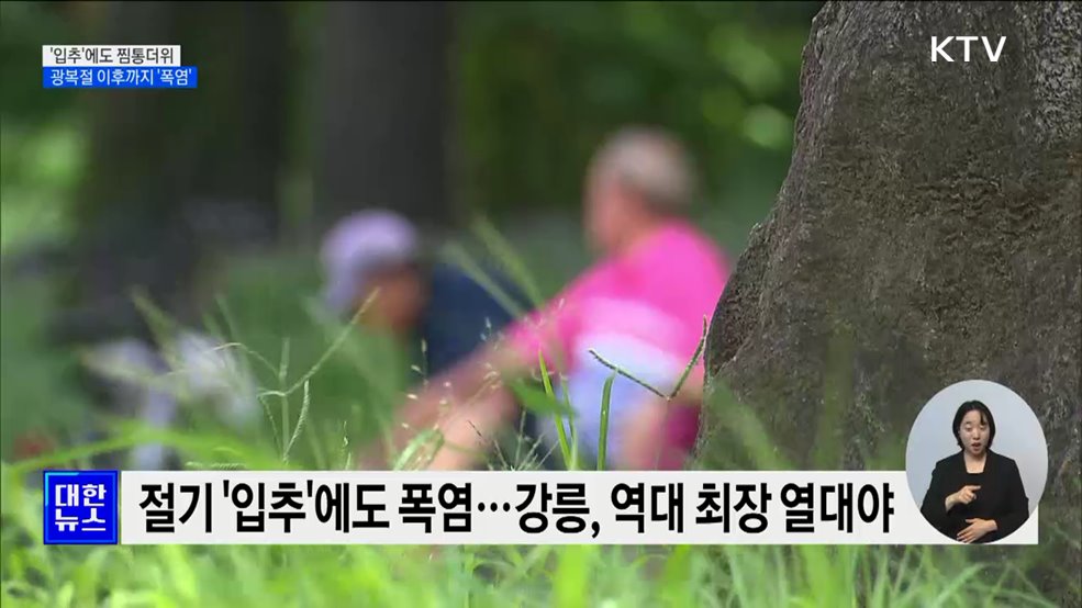 '입추'에도 여전한 찜통더위···광복절 이후까지 폭염 지속