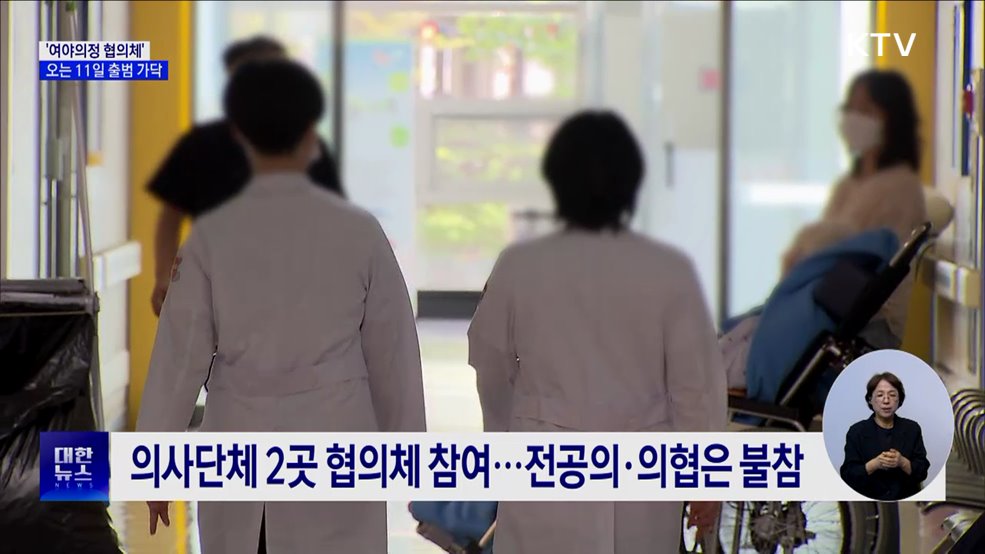 '여야의정 협의체' 오는 11일 출범 가닥