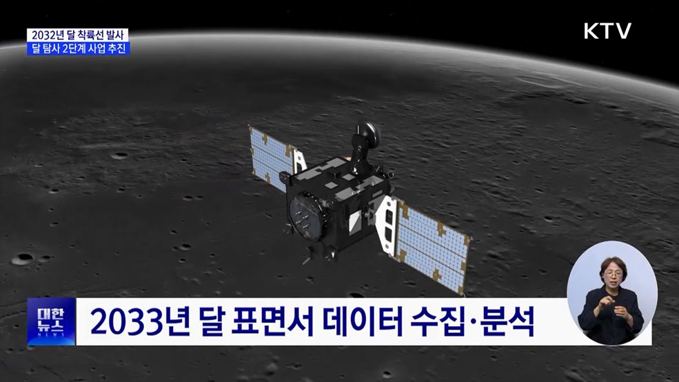 2032년 달 착륙선 발사···달 탐사 2단계 사업 본격 착수