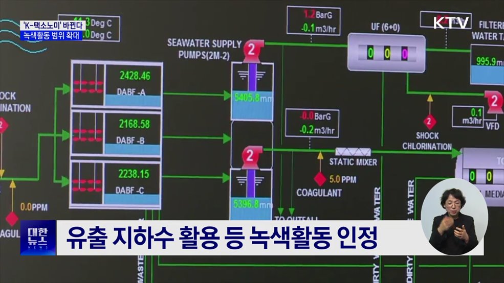 '유출 지하수 활용'도 녹색활동 포함···'K-택소노미' 바뀐다