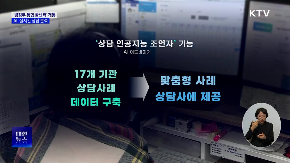 '범정부 통합 콜센터' 개통···AI가 실시간 상담 분석